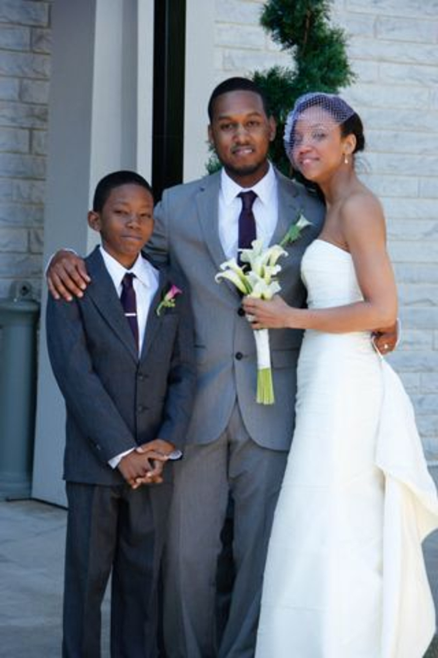 Ky'Ree on our wedding day