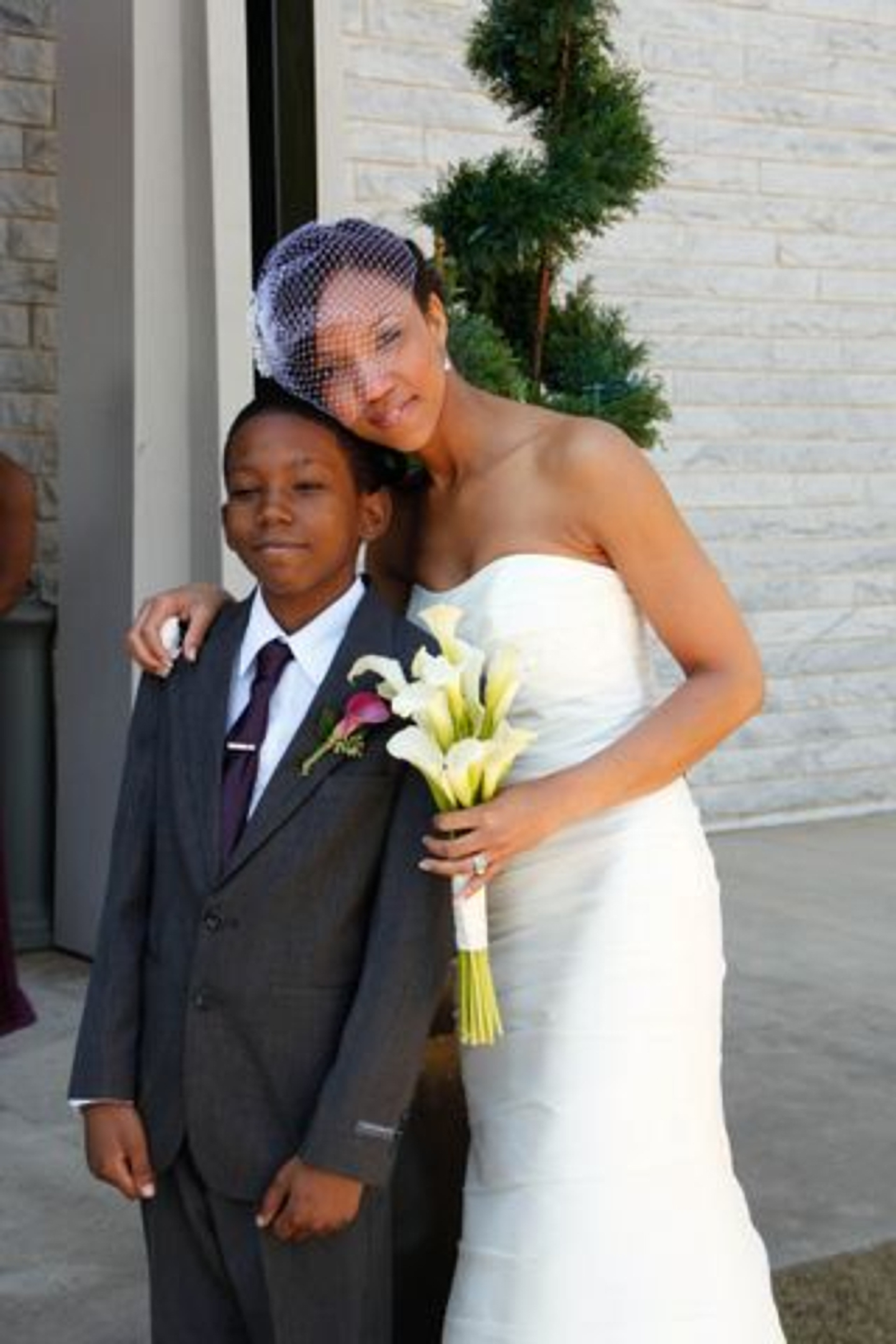 Ky'Ree on our wedding day